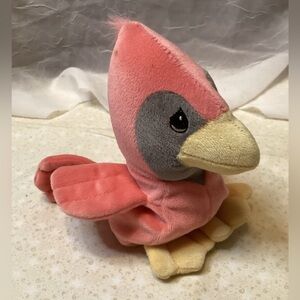 Precious Moments Cardinal Tender Tails Red/Gray Stuffed Toy Bird with Tags 1998
